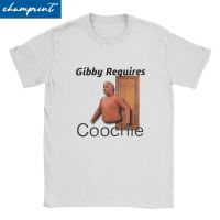 สนุก Gibby ต้องใช้ Coochie เสื้อยืดผู้ชายผู้หญิงรอบคอ100% Cotton T เสื้อ Gibby Meme แขนสั้น Tees ไอเดียของขวัญเสื้อผ้า