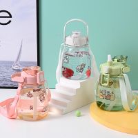 【CW】 1100ml Bottles with Stickers Big Belly Bottle for Cup Outdoor Kettle Large Capacity