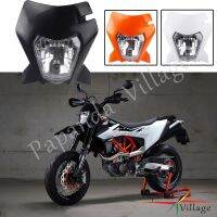 3 Color For 690 Enduro R Dirt Bike Plastic Headlight Luz 35W Off Road Headlight For 690 SMC R Supermoto Headlamp Fairing