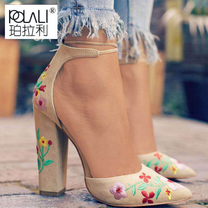 women-high-heels-embroidery-pumps-flower-ankle-strap-shoes-female-two-piece-sexy-party-wedding-pointed-toe-feminino-zapatos