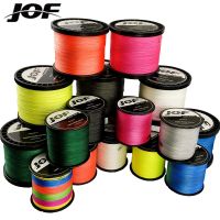 JOF สายเบ็ดตกปลาแบบเกลียว300เมตร500เมตร8เส้น/4เส้นลวดสายตกปลา Multifilament ตกปลาคาร์พ10-78lb 9สี