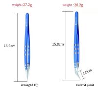 MIJING Anti Static Insulation Stable Ceramic Stainless Steel Straight Curved Tip Tweezers To Hold Flying Wires Repair Tools
