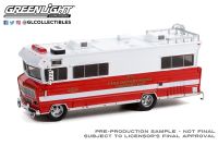 ตุ๊กตาโลหะผสมหล่อขึ้นรูปโลหะ1/64 GREENLIGHT 1973 Winnebago Chieftain Breaking Bad แผนกดับเพลิง