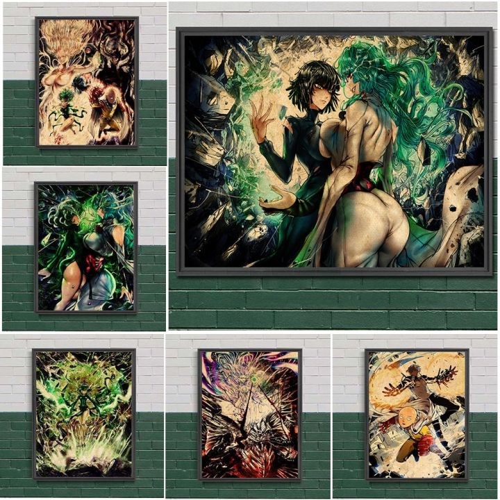Goddess Monster Psykos And Tornado Of Terror Tatsumaki Wall Art Canvas  Painting One Punch Man Anime Vintage Poster And Prints New Lazada PH