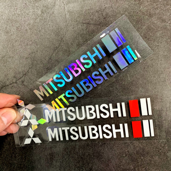 สติกเกอร์ปัดน้ำฝน-mitsubishi-รูปลอกติดกระจกหน้าและหลัง2ชิ้นสำหรับ-mitsubishi-pajero-4-colt-galant-8-lancer-x-outlander