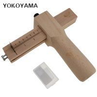 YOKOYAMA Adjustable Leather Craft Cutter Strap Belt DIY Hand Cutting Tools Wooden Strip Cutter With Sharp Blades Sewing Gadget Sewing Machine Parts  A