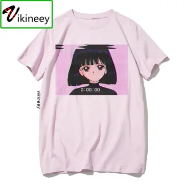  Aesthetic Vaporwave Japanese Futurism Tee Anime Retro Hentai T- Shirt : Clothing, Shoes & Jewelry