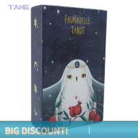 ?【Lowest price】TANG 78ใบ/ชุดใหม่12x7ซม.สัตว์ Belle TAROT ชนิดของของเล่นออกแบบ