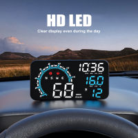 MALOOS Brt เครื่องวัดความเร็ว G11 GPS HUD,เครื่องวัดระยะทางเครื่องจอแสดงผลแอลอีดีอุปกรณ์ที่ใช้ฉายภาพหน้าจอกว้างพร้อมระบบเตือนความเมื่อยล้าจากกา