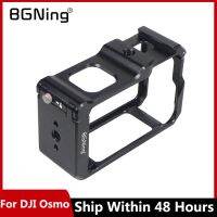 Zhongguan Digital} อุปกรณ์เสริมเคสกันน้ำป้องกันกล้องโครงใส่กล้องแบบฟูลเฟรมสำหรับ DJI Osmo Action 3มาพร้อม Cold Shoe สำหรับขาตั้งกล้องแบบเบา