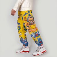 Pantalones Cargo con estampado de dragón en 3D para hombre y mujer, ropa de calle Harajuku, pantalones casuales de cintura Hip Hop Harajuku, novedad de 2022