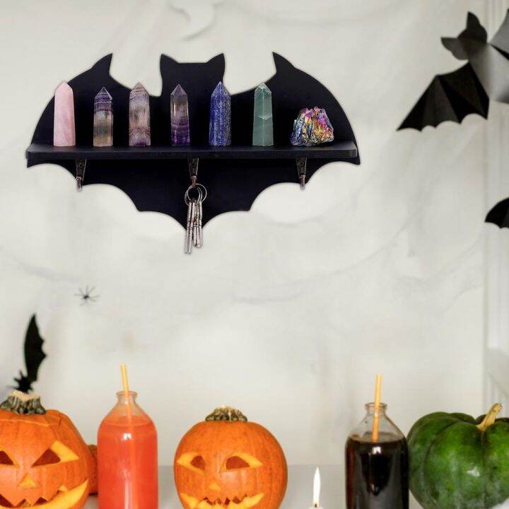 cc-bat-shelf-multi-functional-gothic-spooky-storage-rack-wall-floating-holder-supplies