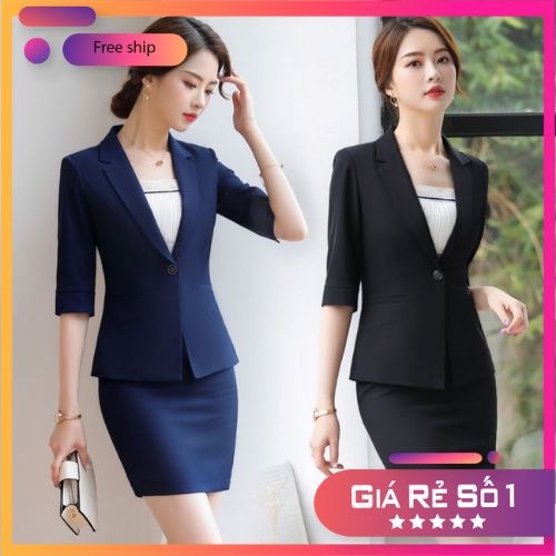 Đầm công sở cổ vest peplum  Đầm công sở