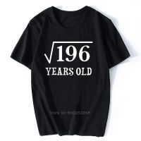 Square Root Of 196 14 Yrs Years Old 14Th Birthday T-Shirt Print Men Cotton Tshirt Hip Hop Tees Harajuku Streetwear 【Size S-4XL-5XL-6XL】