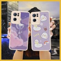 Cartoon leather Phone Case For OPPO Reno7 Pro 5G taste advanced cute couple texture personality soft shell The New