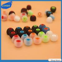 LONGB 12pcs 3.8mm สีสัน ทดแทน อ่อนนุ่ม เคล็ดลับหูซิลิโคน แผ่นรองหูฟัง หูฟัง หูฟังอินเอียร์