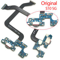 Original For Samsung Galaxy S10 5G G977N G977U Dock Connector Micro USB Charger Charging Port Flex Cable Microphone Board