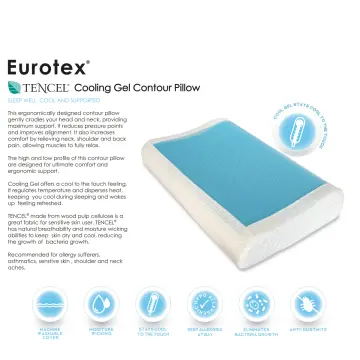 Zinus 'Cool Series' Cool Gel Memory Foam Contour Pillow – Zinus Singapore