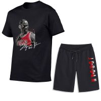 Summer Mens T-shirt + Shorts Suits Casual T Shirts Sport Set Basketball Short Sleeve Top Cotton Tracksuits Designer Streetwear Protective Gear