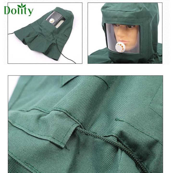 Dolity Sandblasting Hood Professional Attachments Cloak Sandblasting ...