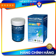 Hộp 25 Que Thử Đường Huyết On Call Plus Dùng Cho Máy On Call Plus & On