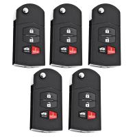 5Pcs KEYDIY B14-4 Car Remote Key Universal 4 Button B-Series KD Remote Control Car Key for KD900 KD900+ URG200 KD-X2 Mini for Mazda