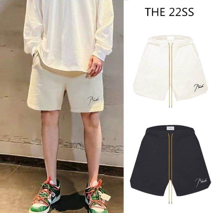 claribelzi-rhude-2022-ใหม่-กางเกงขาสั้น-ผ้าฝ้าย-เหมาะกับการวิ่ง-เล่นกีฬา-เพาะกาย-สําหรับผู้ชาย