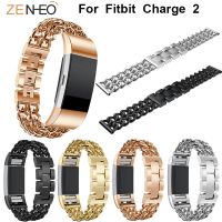 Zegarek ze stali nierdzewnej dla Fitbit Charge 2 inteligentny pasek do bransoletki zapasowa opaska luksusowy pasek do zegarka Fitbit Charge2