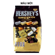 Socola hỗn hợp sữa, hạnh nhân, đắng hạnh nhân Hershey s Nuggets Assortment