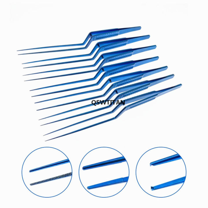 micro-forceps-titanium-teethed-serrated-สำหรับการจับเนื้อเยื่อศัลยกรรมระบบประสาทเนื้องอกขนาดเล็ก