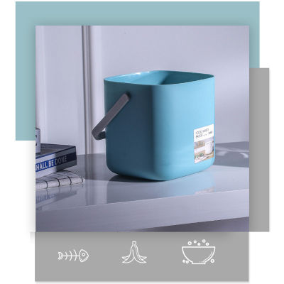 ร้อนครัวสองชั้นถังขยะสามารถที่มีฝาปิดติดผนังตะกร้าขยะกดด้านบนถังขยะถังขยะสามารถขยะภาชนะกล่องเก็บ