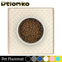 Placemat Cat Dog Feeding Mat Cat Food Mat Dog Bowl Mats Silicone Cats Dogs Drinking Feeding Placemat Pe. Supplies