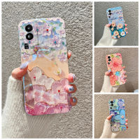 เคสโทรศัพท์ใหม่สำหรับ OPPO Reno10 Reno 10 Pro Plus Pro + 5G INS ภาพวาดสีน้ำมันดอกไม้ป้องกันซิลิโคนปกอ่อน