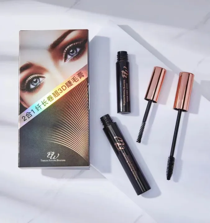 Big Eye Double Tube Mascara 2in1 Mascara Lash Curler Mascara & Charm