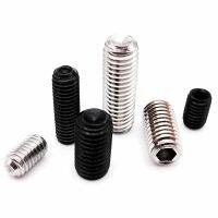 50 Pcs M2 M2.5 M3 M3.5 M4 M5 M6 Hitam Kelas 12.9 Alloy 304 Stainless Steel Hex Hexagon Socket Kepala piala Titik Grub Set Baut Sekrup