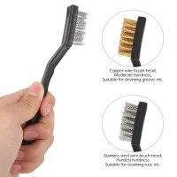 12pcs 170mm Wire ss Brush Mini Brushes Micro Steel ss Rust Remover Paint Remove Metal Scrubbing Polishing Burring Brush