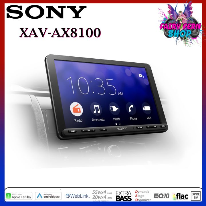 โปรโมชั่นใหม่-sony-xav-ax8100-เครื่องเสียงรถยนต์โซนี่รุ่นใหม่ล่าสุด2022-ดูยูทูปผ่านweblink-จอใหญ่-8-95-นิ้ว-apple-carplayร่วมกับiphone-android-auto-มือถือแอนดรอย