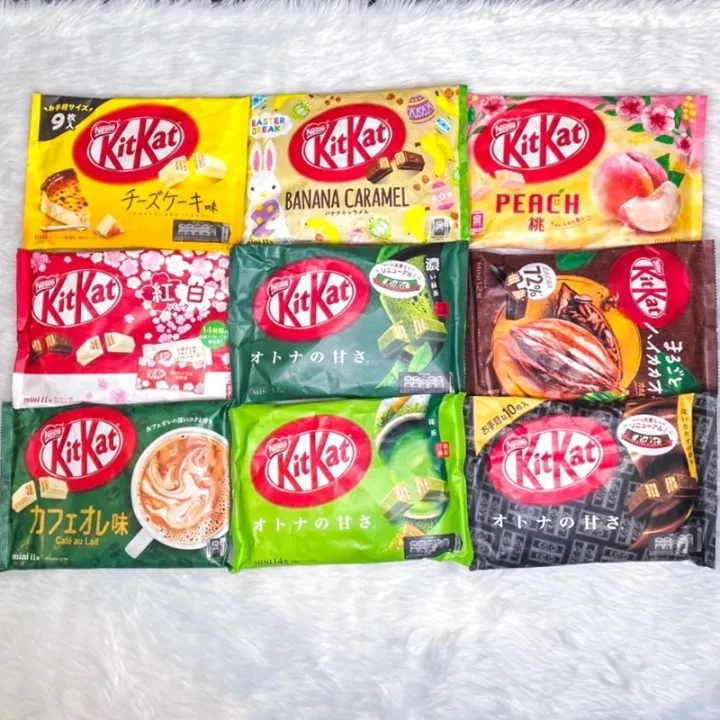 KITKAT JAPAN LIMITED EDITION (one pack per flavor) check expiration
