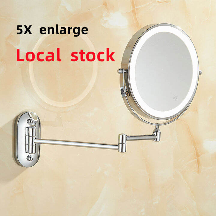 led mirror magnifying vanity mirror 8 inch led vanity mirror wall