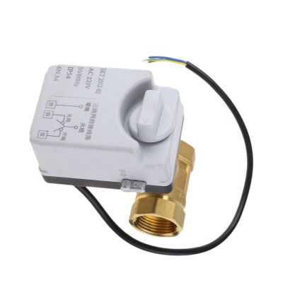 hot【DT】 AC220V DN15 DN20 DN25 2 Way 3 Wires Motorized Electric Actuato With Manual