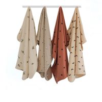 ⊕ Newborn Baby Blankets Soft Organic Cotton Baby Blanket Muslin Swaddle Wrap Feeding Burp Cloth Towel Scarf Baby Stuff