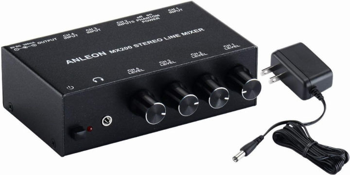 anleon-stereo-line-mixer-four-channel-mixer-microphone-xlr-rca-mixes-audio