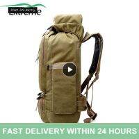 【LZ】☢﹍✧  Double-Layer Travel Bag Espaço De Armazenamento Anti-Roubo Zipper Outdoor Bag Equipamento De Camping Neutro Montanhismo Bag Alta Capacidade