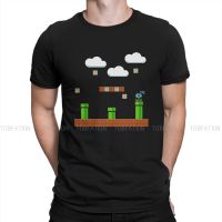 Donkey Kong Game Ground Blocks And Green Tubes Tshirt Large Graphic T Shirt Punk 100% Cotton Ofertas MenS Clothing