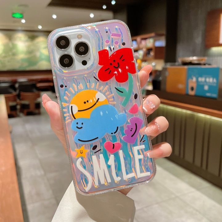 เคสโทรศัพท์-ไอโฟน-case-mermaud-hologram-ไอโฟน-ลายการ์ตูนส์-สวย-คมชัด-14promax-14pro-14plus-14-13promax-13pro-13-12promax-12pro-12-11