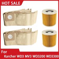 ถุงเก็บฝุ่น A2656 A2204 WD3200 MV3 WD3 Karcher สำหรับ RU100 RB88 Ru101filter ถุงกระดาษเครื่องดูดฝุ่น