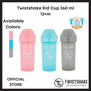  TWISTSHAKE Kid Cup 360ml / 12oz 12+m Pastel Grey : Baby