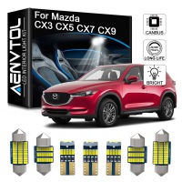 2021AENVTOL Canbus LED Interior Light For Mazda CX3 CX5 CX7 CX9 LED Interior Map Dome Trunk License Plate Light Kit (2006-2021)