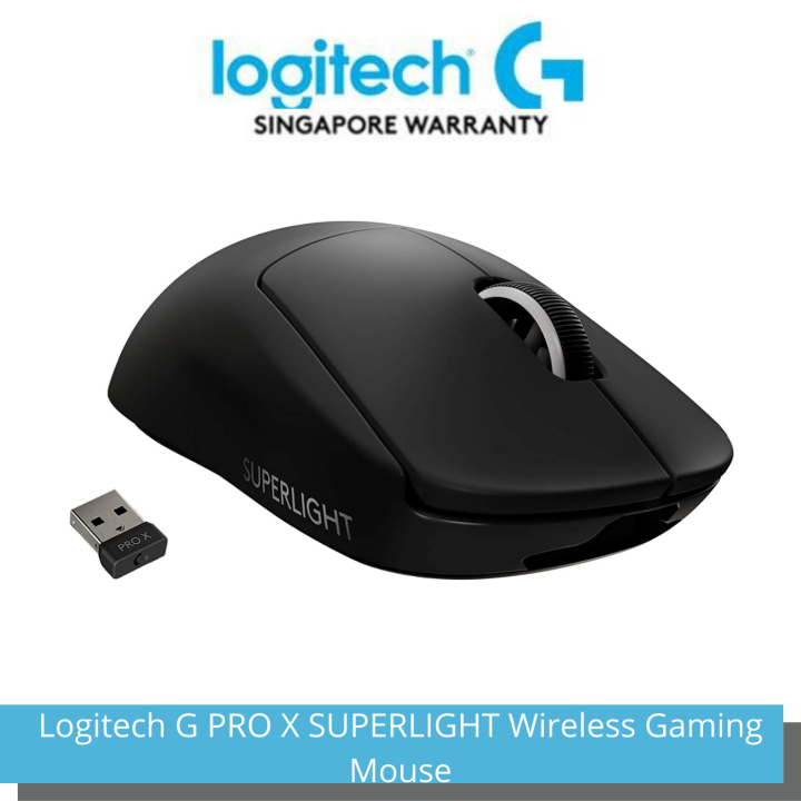 Logitech G PRO X SUPERLIGHT Wireless Gaming Mouse, Ultra-Lightweight, HERO  25K Sensor, 25,600 DPI, 5 Programmable Buttons, Long Battery Life