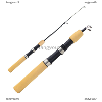 langyouzi9 มินิ telescopic แบบพกพาคาร์บอนไฟเบอร์ carp ตกปลาเสาฤดูหนาวตกปลา